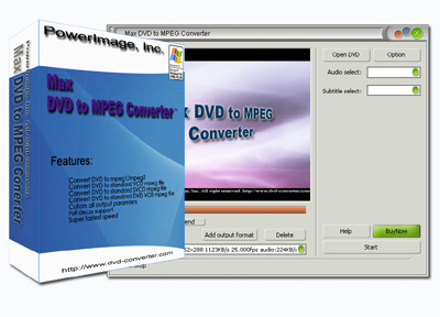 Screenshot for Max DVD to MPEG Converter 6.8.0.6107