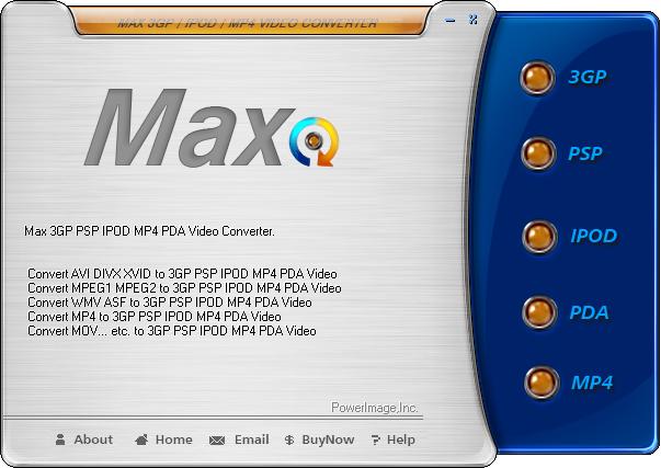 Max 3GP PDA MP4 Video Converter software